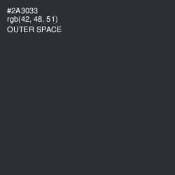 #2A3033 - Outer Space Color Image